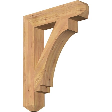 Ekena Millwork Imperial Craftsman Smooth Bracket, Western Red Cedar, 5 1/2"W x 28"D x 36"H BKT06X28X36IMP04SWR